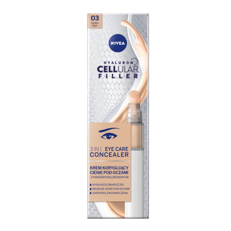 Hyaluron Cellular Filler 3In1 Eye Care Concealer krem korygując