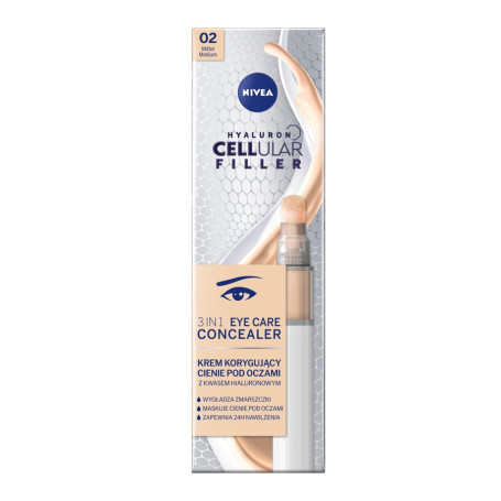 Hyaluron Cellular Filler 3In1 Eye Care Concealer krem korygując