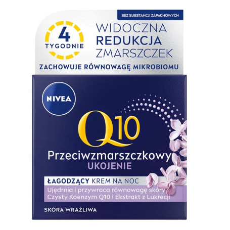 Q10 Ukojenie przeciwzmarszczkowy łagodzący krem na noc 50ml