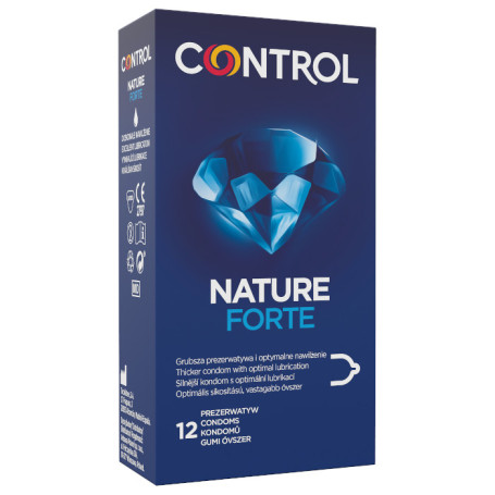 Nature Forte pogrubione ergonomicznie prezerwatywy z naturalnego