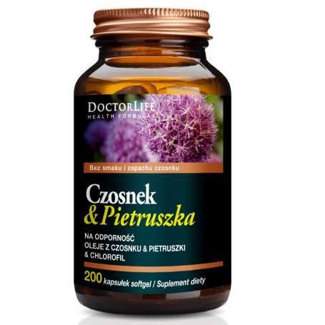 Czosnek & Pietruszka olej na odporność suplement diety 200 kap