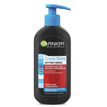 Czysta Skóra Aktywny Węgiel oczyszczający żel do twarzy prze