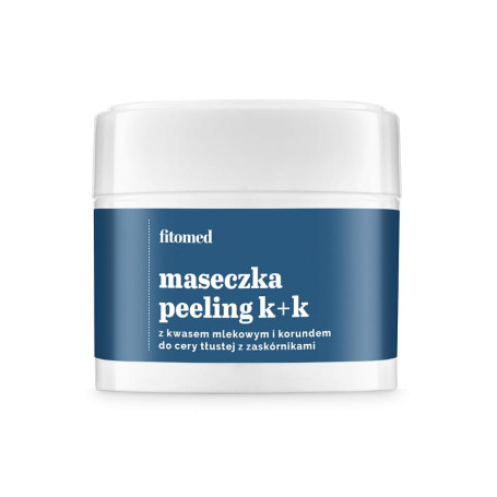 Maseczka-peeling K+K z kwasem mlekowym i korundem do cery tłust