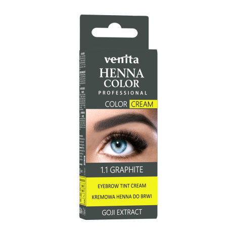 Henna Color Cream henna do brwi i rzęs w kremie 1.1 Grafit 30g