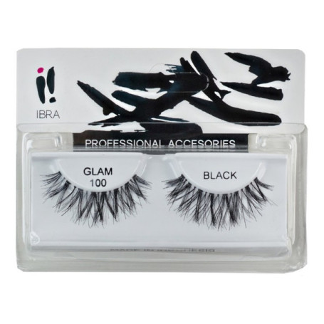 Para sztucznych rzęs na pasku Glam 100 Black