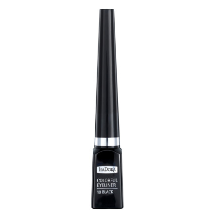 Colorful Eyeliner trwały eyeliner w pędzelku 10 Black 4ml