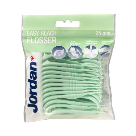 Easy Reach Flosser wykałaczki z nicią i czyścikiem do języka