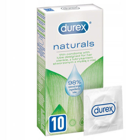 Naturals cienkie prezerwatywy z lubrykantem stworzone z myślą