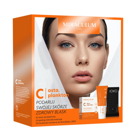 Asta.Plankton C zestaw krem-żel dzień/noc 50ml + peeling mikro