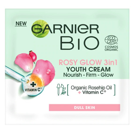Bio Rosy Glow 3in1 Youth Cream krem różany przeciw oznakom sta