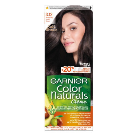 Color Naturals Creme krem koloryzujący do włosów 3.12 Mroźny