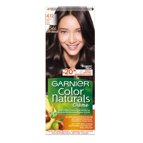 Color Naturals Creme krem koloryzujący do włosów 4.12 Lodowy 
