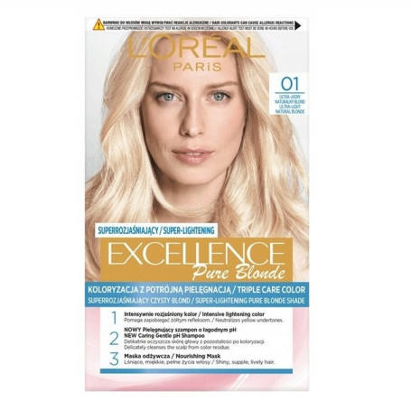 Excellence Creme farba do włosów 01 Super Jasny Blond Naturaln