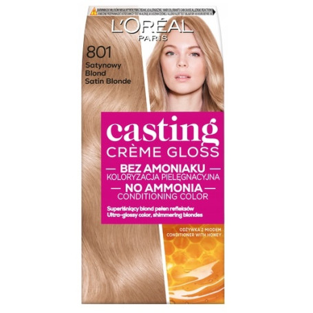 Casting Creme Gloss farba do włosów 801 Satynowy Blond