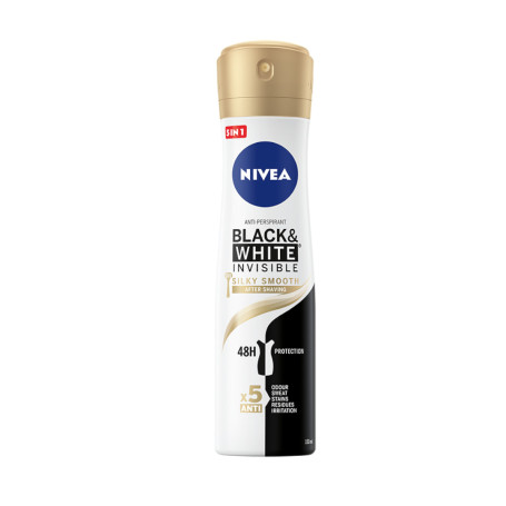 Black&White Invisible Silky Smooth antyperspirant spray 150ml