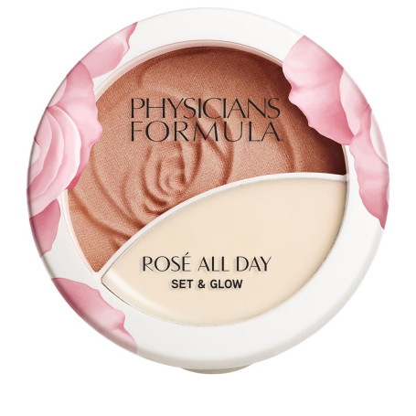 Rose All Day Set & Glow puder rozświetlający Sunlit Glow 10.3g