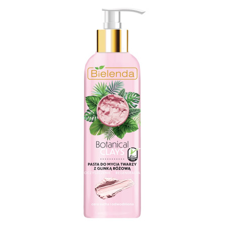 Botanical Clays pasta do mycia twarzy z glinką różową 190g