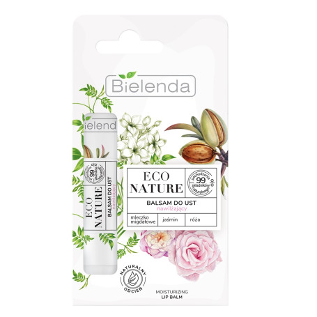 Eco Nature balsam do ust nawilżający Mleczko migdałowe & Jaś
