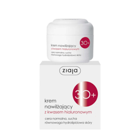 Krem nawilżający z kwasem hialuronowym 30+ cera sucha i normal