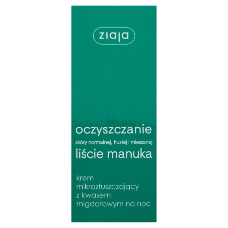 Liście Manuka Oczyszczanie krem mikrozłuszczający z kwasem mi