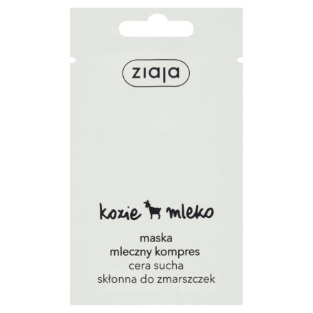 Kozie mleko maska mleczny kompres cera sucha 20x7ml
