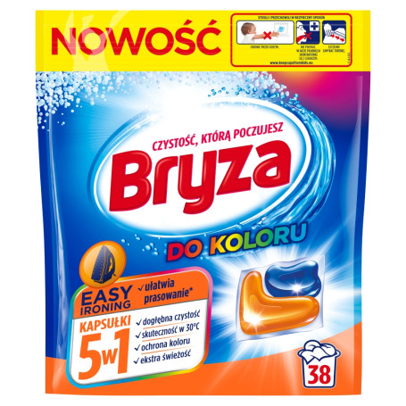 Easy Ironing 5w1 kapsułki do prania koloru 38szt
