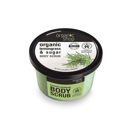 Organic Lemongrass & Sugar Body Scrub peeling do ciała o zapach