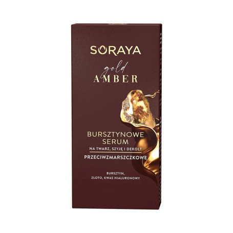 Gold Amber bursztynowe serum przeciwzmarszczkowe na twarz szyję