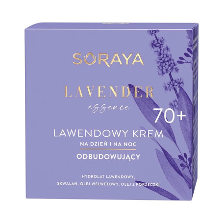 Lavender Essence 70+ lawendowy krem odbudowujący na dzień i na
