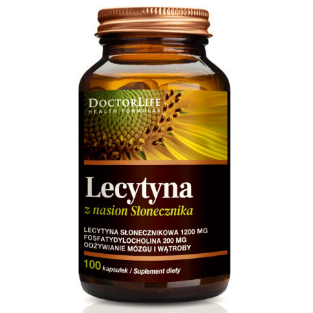Sunflower Lecithin lecytyna słonecznikowa 1200mg suplement diet