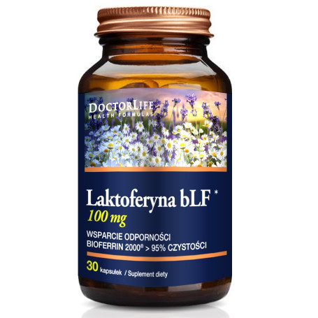 Laktoferyna bLF 100mg suplement diety wspomagający odporność 