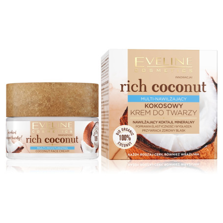 Rich Coconut multi-nawilżający kokosowy krem do twarzy 50ml