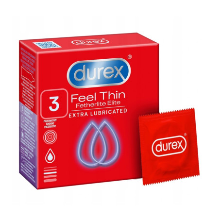 Durex prezerwatywy Fetherlite Elite 3 szt ultracienkie