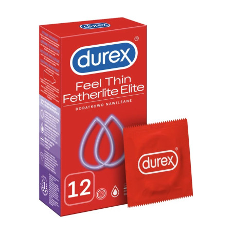 Durex prezerwatywy Fetherlite Elite 12 szt ultracienkie