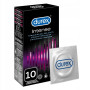 Durex prezerwatywy Intense 10 szt z wypustkami prążkami żel s