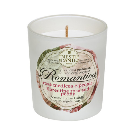 Romantica Candle świeca zapachowa Róża & Piwonia 160g