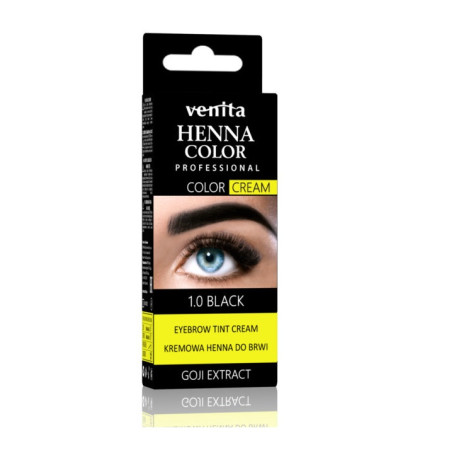 Professional Henna Color Cream henna do brwi w kremie 1.0 Black