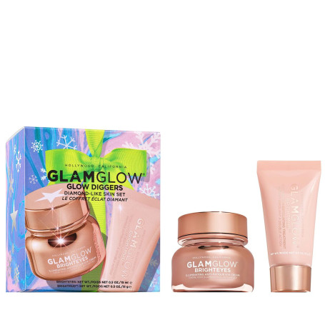 Glow Diggers zestaw rozświetlający krem pod oczy 15ml + złusz