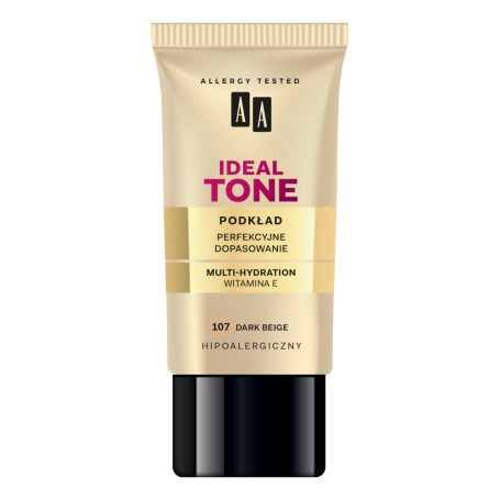 Make Up Ideal Tone podkład perfekcyjne dopasowanie 107 Dark Bei