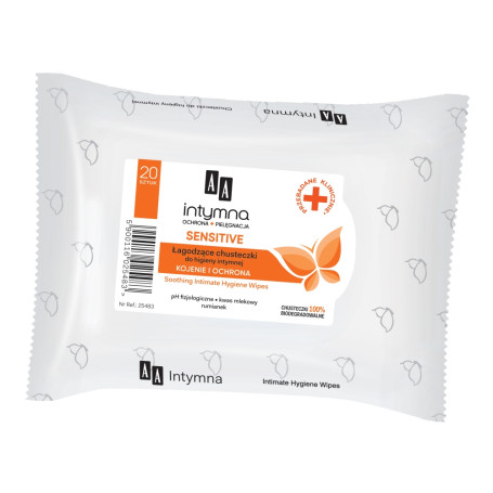 Intymna Ochrona&Pielęgnacja łagodzące chusteczki do higieny i