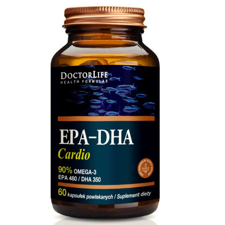 EPA-DHA Cardio 90% Omega-3 EPA 480/ DHA 350 suplement diety 60 k