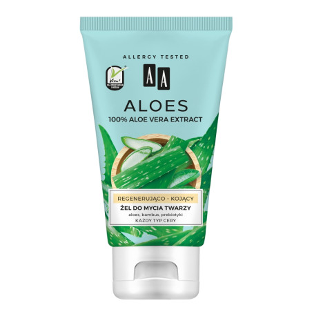 Aloes 100% Aloe Vera Extract żel do mycia twarzy regenerująco 