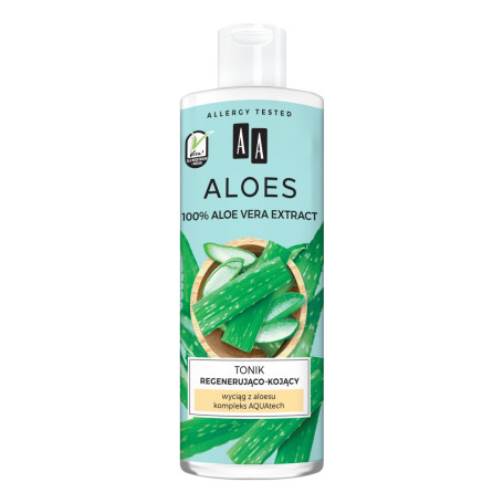 Aloes 100% Aloe Vera Extract tonik regenerująco-kojący 400ml