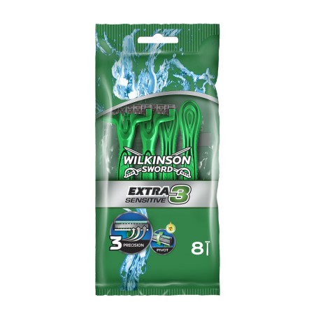 Extra3 Sensitive jednorazowe maszynki do golenia dla mężczyzn 