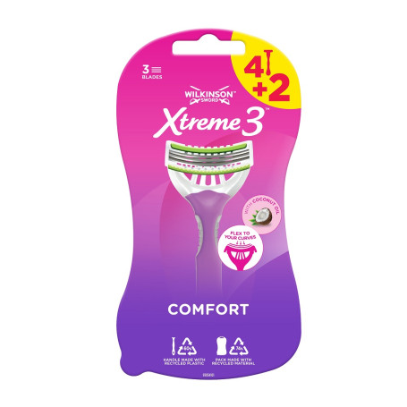 Xtreme3 Comfort jednorazowe maszynki do golenia dla kobiet 6szt