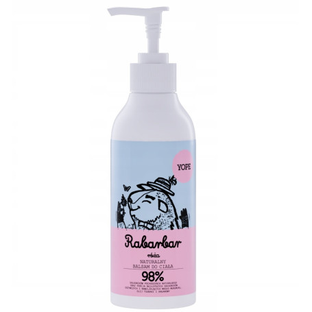 Naturalny balsam do ciała Rabarbar i Róża 300ml
