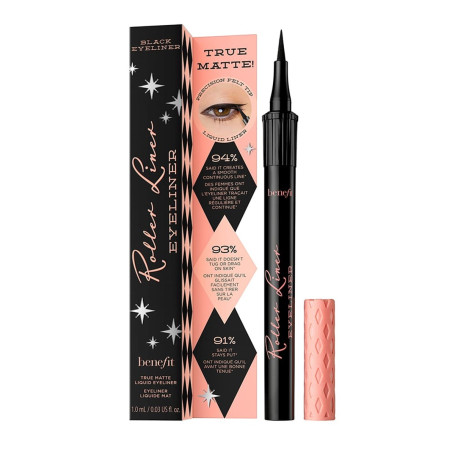 Roller Liner Matte Liquid Eyeliner matowy eyeliner w pisaku Blac