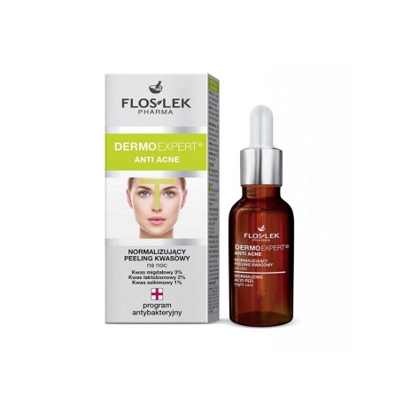 Dermo Expert Anti Acne normalizujący peeling kwasowy na noc 30m