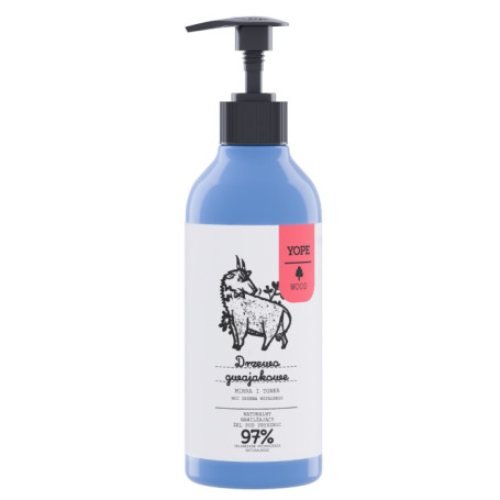 Naturalny nawilżający żel pod prysznic Drzewo Gwajakowe Mirra