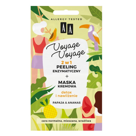 Voyage Voyage 2w1 peeling enzymatyczny+maska kremowa Papaja & An